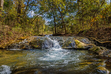 Waterfall At The Chickasaw National Recreation Area.