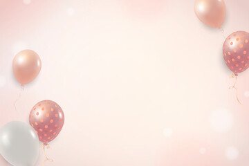 Canvas Print - Elegant balloon background vector