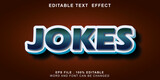 Fototapeta Panele - text effect editable jokes