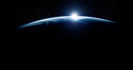 Poster - Image of planet in outer space.