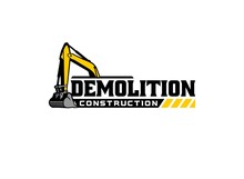 Excavator Logo Vector For Construction Company. Vehicle Equipment Template Vector Illustration For Your Brand.
