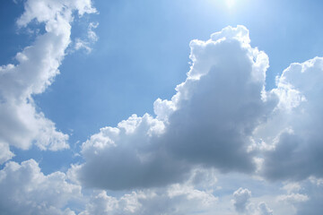 Wall Mural - blue sky and clouds . natural background .