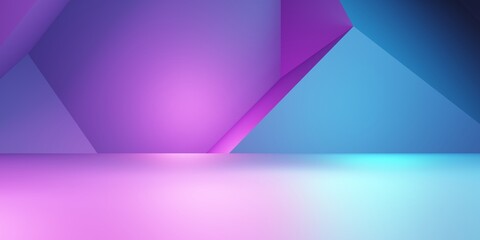 3d rendering of purple and blue abstract geometric background. Cyberpunk concept. Scene for advertising, technology, showcase, banner, cosmetic, fashion, business. Sci-Fi Illustration. Product display
