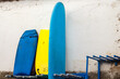 © yara - surfing boards on a white wall