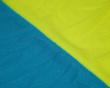 Yellow, Blue Background With Fabric Texture For Designers. (Napkin)
