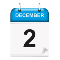 December 2nd. Calendar icon.