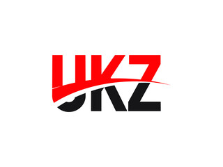 UKZ Letter Initial Logo Design Vector Illustration