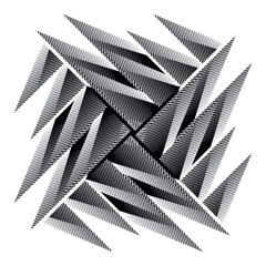 geometric dynamic pattern, abstract halftone lines background, vector modern design texture.