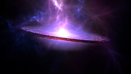 Wall Mural - cience fiction wallpaper. beauty of deep space. colorful graphics for background, like water waves, 