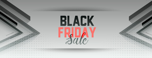stylish black friday sale offer attractive banner design