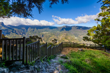 Cilaos seen from Les Makes, Reunion Island