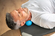 Neck Trigger Point Massage Using Spiky Ball