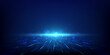 © original logo - Blue technology background with shining abstract lines.