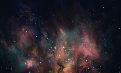 galaxy nebula background with stars