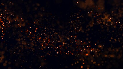 Wall Mural - Liquid Orange Particles
