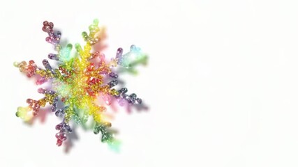 Wall Mural - beautiful green Christmas tree lies on the white snow