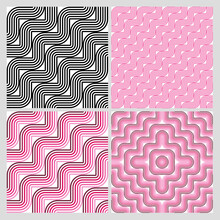 Pattern Seamless Wallpaper Geometric Color Background Backdrop Vector Pink Black Stripes Gift Wrapping Paper Abstract Apron Bedsheet Wall Tiles Floor Tiles Fabric Pattern Cushions Linen Lines 