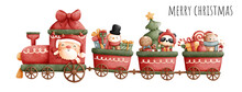 Santa And Friends On The Train, Christmas Train