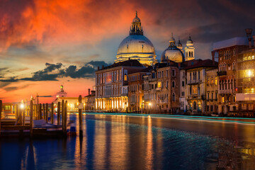 Wall Mural - Grand Canal in sunset time