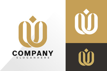 U letter creative logo vector design. Abstract emblem, designs concept, logos, logotype element for template