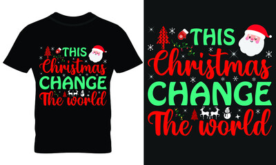 Wall Mural - Christmas, Santa, Gift T-shirt design, 2021