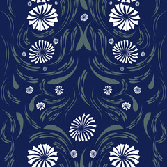 Folk flowers print Floral pattern Ethnic art