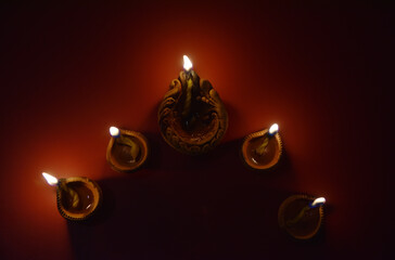 burning candles for occasions at night