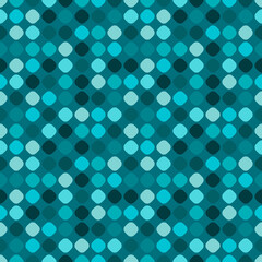 Poster - Turquoise mosaic pattern in vector. Identical shapes and the same turquoise background, reminiscent of scales.