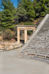 Wall Mural - Antikes Theater, Epidaurus, Peloponnes, Argolida, Griechenland