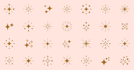 Wall Mural - shine sparkle icon. vector blink star for logo, sparkle clipart