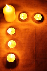 candles in the dark