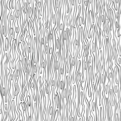 Seamless vector pattern with wavy line texture on white background. Simple curve stripe wallpaper design. Decorative grid mosaic fashion textile.