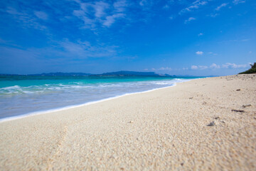 White sand on a Japanese beach