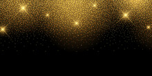 Gold Sparkle Christmas Banner