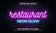 © Xlr8 - Restaurant neon light glowing editable text effect