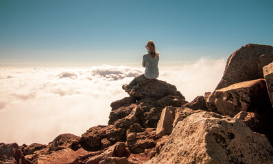 Hiking to the top of Pico Mountain, Azores hiker paradise, travel.