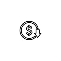 Poster - Cost Reduction icon, Cost Reduction sign vector