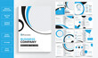 © Bilash Deb - Business Brochure 16page layout Design Template. Corporate Company Brochure design template with clean Design vector.
