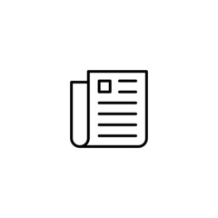 Poster - Newspaper icon vector