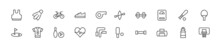 Pack Of Line Recreation Icons.