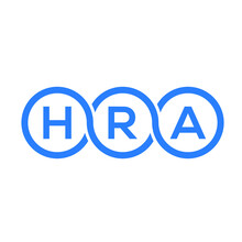 HRA Letter Logo Design On Black Background. HRA Creative Initials Letter Logo Concept. HRA Letter Design. 
