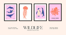 Wildlife Minimalistic Print Poster Collection