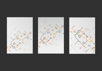 Poster - Polygonal wire tech line. Cover network polygonal element. Data object graphic pattern structure. Vector design