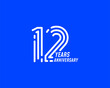 © Andrian - 12 years anniversary logo with simple line design for celebration