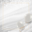 © Rawpixel.com - White balloons frame design illustration