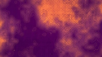 Leinwandbilder - Wavy geometric lines on worn surface 3d rendering loop animation HD