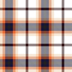 Canvas Print - Orange Ombre Plaid textured Seamless Pattern