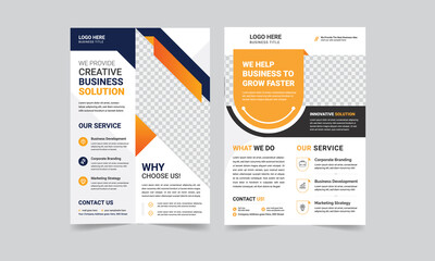 Wall Mural - Morden Professional Corporate Business Flyer Design vector template.	
