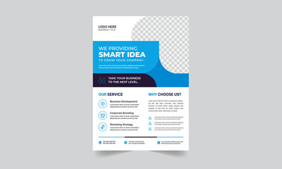 Wall Mural - Morden Professional Corporate Business Flyer Design vector template.	

