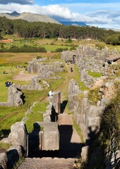 Wall Mural - Sacsayhuaman, Inca ruins in Cusco or Cuzco town, Peru